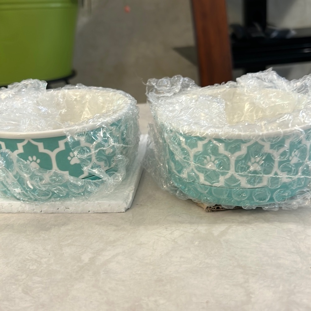 Pet bowl lattice Aqua small